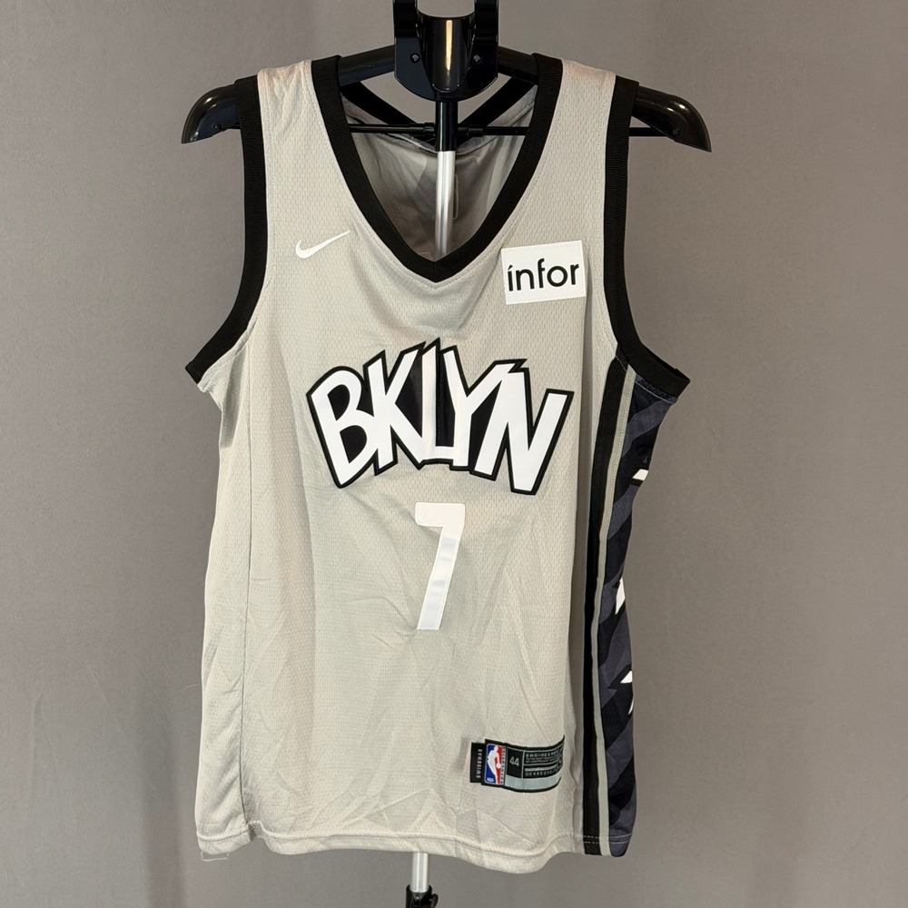 Nike Brooklyn Nets Kevin Durant Jersey Mens 44 Medium Gray Swingman NBA 7